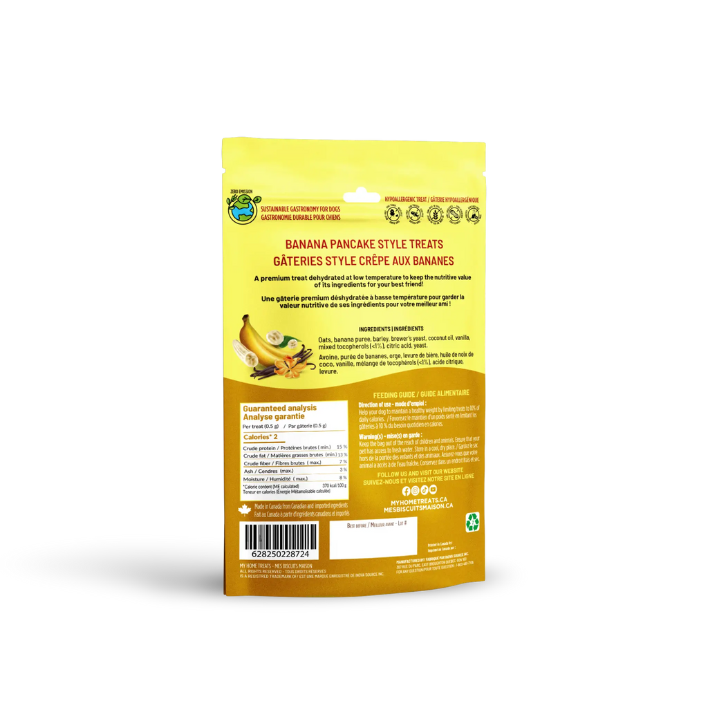 gâterie pour chien à la banane et vanille - 140g