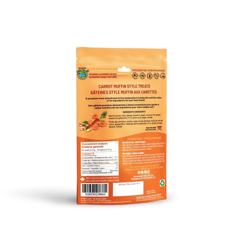 gâterie pour chien à la carotte et au gingembre - 140g